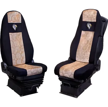 Potah sedadla Autopotahy textilní pro VOLVO FH od 2008, černo-béžová barva (č. 110)