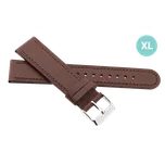 JVD Kožený unisex šedý řemínek na hodinky R41602/22XL