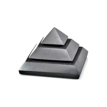 Šungitová pyramida vyřezávaná 5 cm