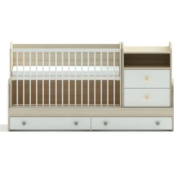 Dětská postýlka Kombi dětská postýlka 120x70 cm Faktum Colette White