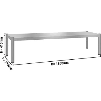 Vinotéka G.Gastro Nástavný regál PREMIUM 1,8 m - s 1 policí vysokou 0,4 m