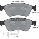 Sada brzdových destiček, kotoučová brzda Textar 2388501