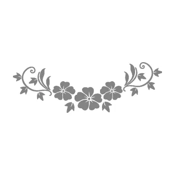 Samolepící dekorace SAMOLEPKA Květina dekor 045 pravá ibišky (17 - šedá) NA AUTO, NÁLEPKA, FÓLIE, POLEP, TUNING, VLASTNÍ TEXT, TISK, AUTOSAMOLEPKY.cz, POLEPY, OBRÁZEK, LOGO, SAMOLEPKY