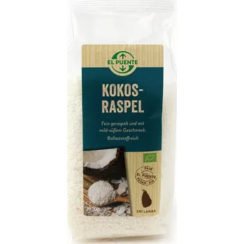 Sušené ovoce El Puente Bio strouhaný kokos ze Šrí Lanky, 180 g