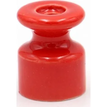 elektrický kabel Keramická úchytka spirálového vodiče, červená