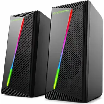 Esperanza EGS106 Reproduktory 2.0 LED černé 6W