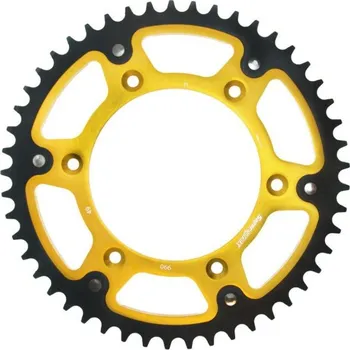 Řetězová sada pro motocykl Rozeta SUPERSPROX STEALTH RST-990:49-GLD zlatá 49 zubů, 520