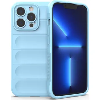 Pouzdro na mobilní telefon Protiskluzový silikonový ochranný kryt pro Apple iPhone 11 - světle modrý