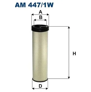 Vzduchový filtr Filtr - sekundární vzduch FILTRON AM 447/1W