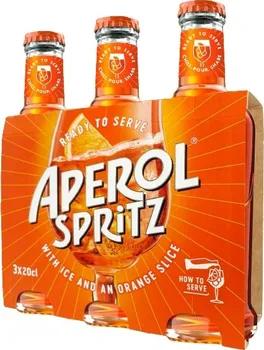 Míchaný nápoj Aperol Spritz Ready to Serve 3x 200 ml