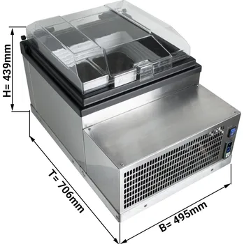 Vinotéka G.Gastro Stolní vitrína na zmrzlinu 10L