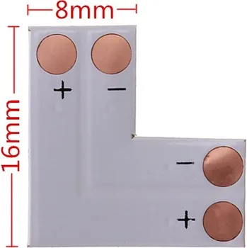 LED páska L pro LED pásky, 2-pin, 8mm