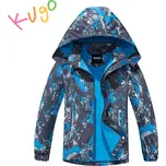 Jarní / podzimní bunda s fleecem KUGO B2843, šedá