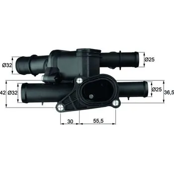 Těsnění motoru Termostat, chladivo MAHLE TM 2 105