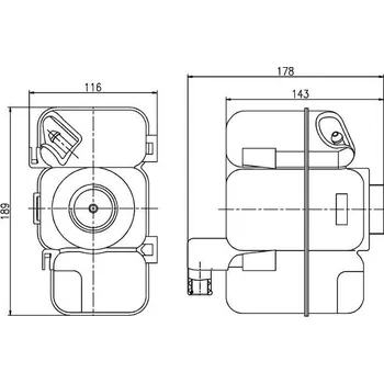 Motor automobilu Vyrovnávací nádoba, chladivo MAHLE CRT 206 000S