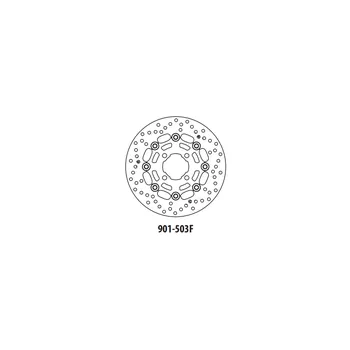 Brzdový kotouč Brzdový kotouč GOLDFREN 901-503F přední 249 mm