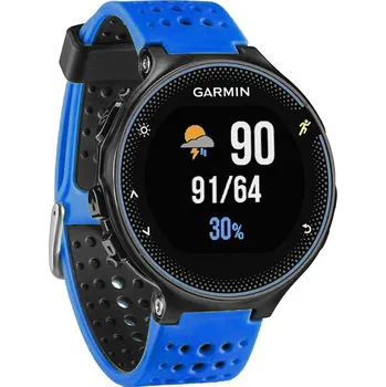 eses Silikonový řemínek pro Garmin dírkovaný - Světle modro černý, 15 mm