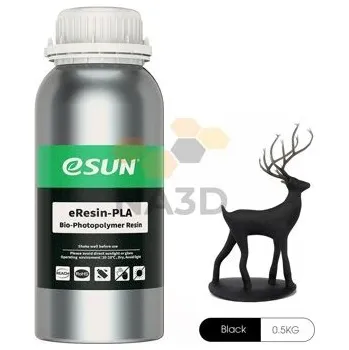 Filament eResin PLA resin - Bio pryskyřice eSUN 0,5 kg, Barva Černá