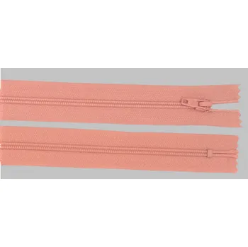 Zip Zip plastový spirálový nedělitelný 4mm délka 55 cm barva 48 lososová