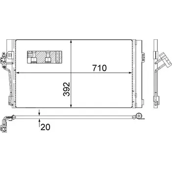 Výparník klimatizace Kondenzátor, klimatizace MAHLE AC 762 000S