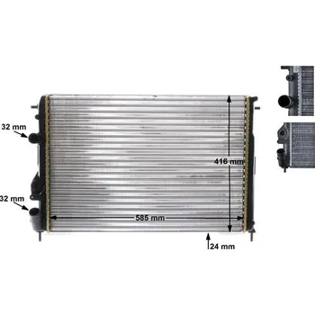 Chladič motoru Chladič, chlazení motoru MAHLE CR 493 000S