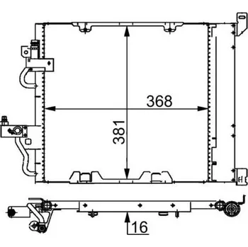 Výparník klimatizace Kondenzátor, klimatizace MAHLE AC 376 000S
