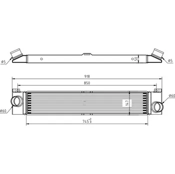 Chladič motoru Chladič turba HART 614 255