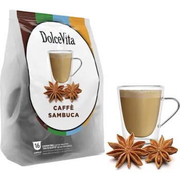 Dolce Vita Italfoods Dolce Vita Káva SAMBUCA do Dolce Gusto 16 kusů kapslí