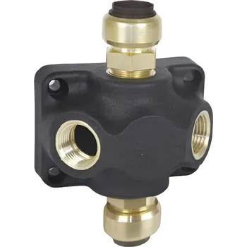 Vodovodní potrubí TECTITE Průchozí krabice pro rozvod vzduchu 22 mm + 22 mm - 2xG1/2"