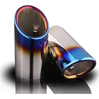 Koncovka výfuku PROTEC Koncovky výfuku - nerezové TSI TDI 2 kusy opálená