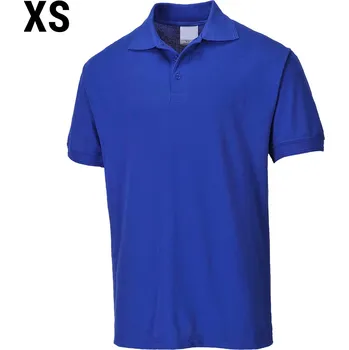 Pánské tričko G.Gastro Men's Workwear Polo Shirt – Royal Blue - Short Sleeve - Size XS - 65% Polyester / 35% Cotton