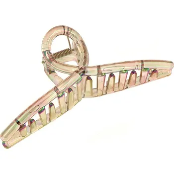 Vlasový skřipec do vlasů - holografický BASIC, hnědé barvy 8000853-2