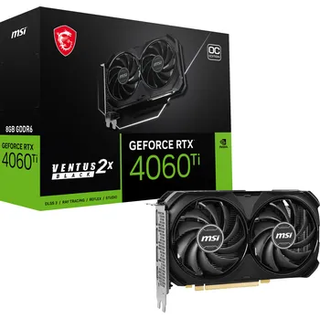 Grafická karta MSI GEFORCE RTX 4060 TI VENTUS 2X BLACK 8G OC