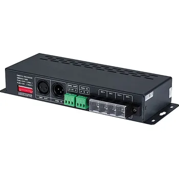 LED páska DMX 512 ovladač pro RGB pásky, 24 kanálů 3A