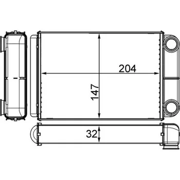 Výměník tepla, vnitřní vytápění MAHLE AH 258 000S
