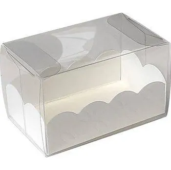 Dárková krabička Krabička na makronky 8x5cm 10ks bílá - Monaco Monaco