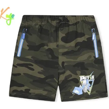Chlapecké maskáčové kraťasy KUGO TM8249, zelená s modrou