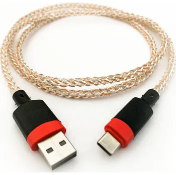 Datový kabel MXM Připojovací USB / Type-C USB kabel s podsvícením, 1 metr