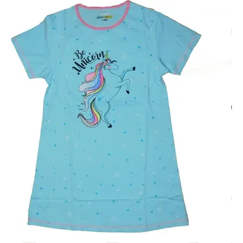 Dívčí noční košile Dívčí noční košile KUGO MN1769, tyrkysová