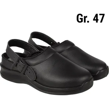 Pracovní obuv G.Gastro KARLOWSKY | Professional Chef Clog Cape Town – Black - EU 47 - SRC Slip-Resistant - Washable 40°C