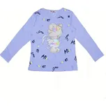 Dívčí tričko dl.r. KUGO KC9992, fialové