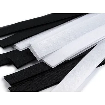 Zip Suchý zip stříhaný 20 cm (1 pár) barva bílá