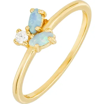 Prsten Atreya Atreya Stříbrný pozlacený prsten Opal Starlight Velikost prstenu: 52