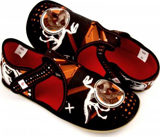 Ef barefoot chlapecké bačkory 385 T-Rex EUR 32