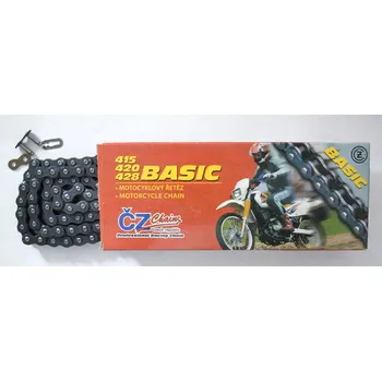 Řetězová sada pro motocykl CZ hnací řetěz 428 BASIC (428S) (140 článků) (19,2 KN) + spona (CZ hnací řetěz 428 BASIC (428S) (140 článků) (19,2 KN) + spona)