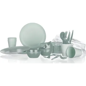 Kempingové nádobí Sada kempingová TRAVEL, 26 ks, mint