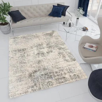 Koberec Moderní koberec Versay Shaggy - abstrakt 5 - krémový Rozměr koberce: 120x170 cm
