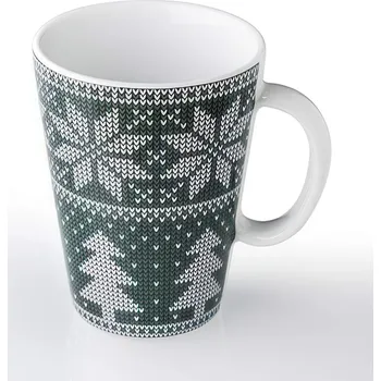 Zelený hrnek, 270 ml, Zimní dekor