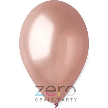 Balónek Balónky nafukovací pr. 26 cm, 20 ks (metal) - růžové zlato