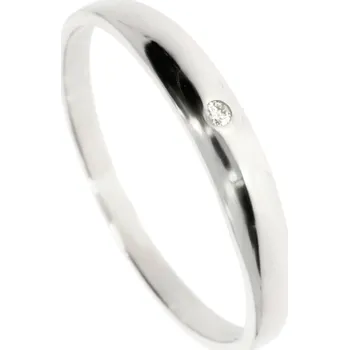 Prsten Zlatnictví Helios Minimalistický prsten s jedním diamantem